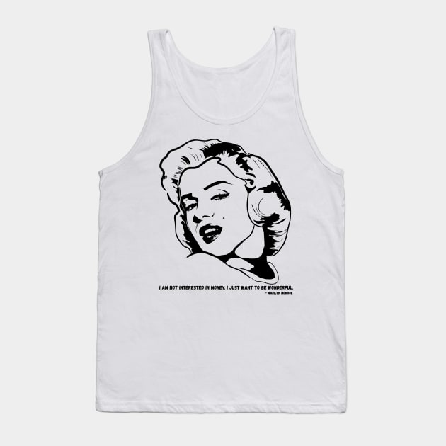Marilyn Monroe Tank Top by equiliser